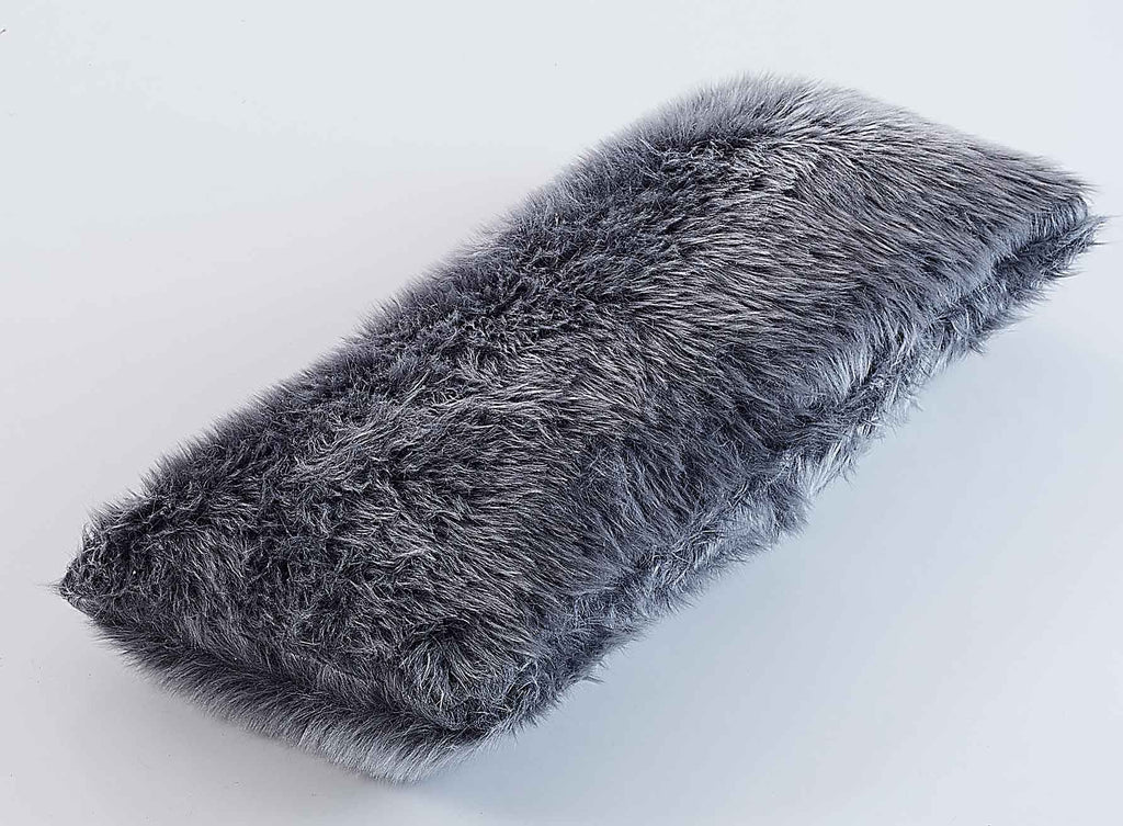 Rubeza Piera Fluffy Cushion - Grey 60x32 cm