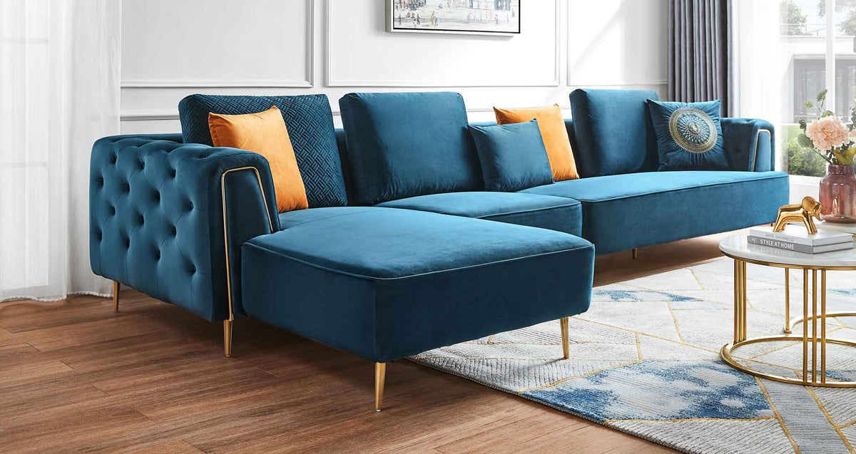 Ready to Ship Chaise End Corner Sofas RUBEZA