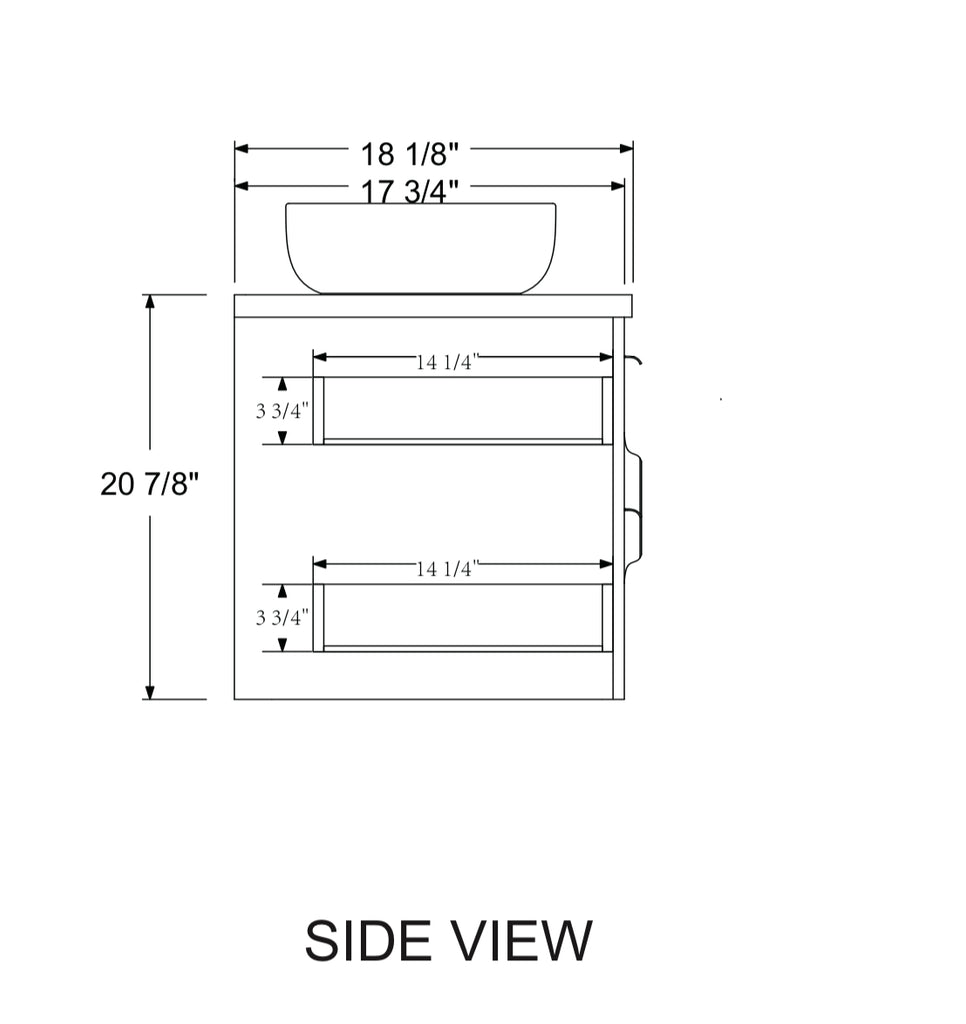 Rubeza 1200mm Dukes Wall Hung Vanity Unit  - Black & Gold