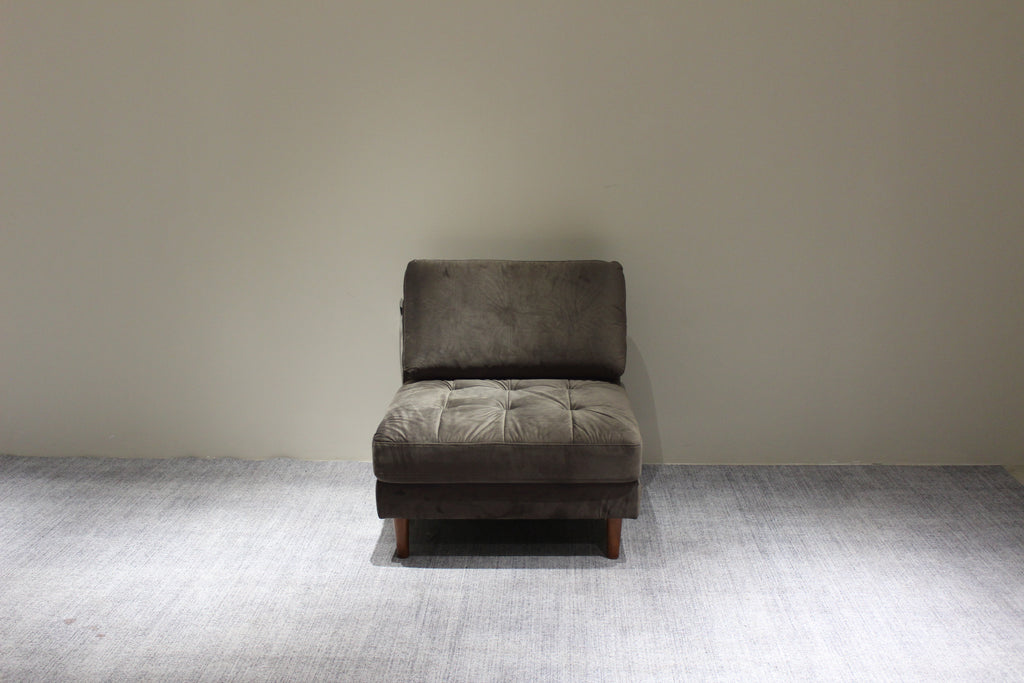 Rubeza Scott 5 Seater Right Hand Facing Chaise End Corner Sofa - Iron Grey