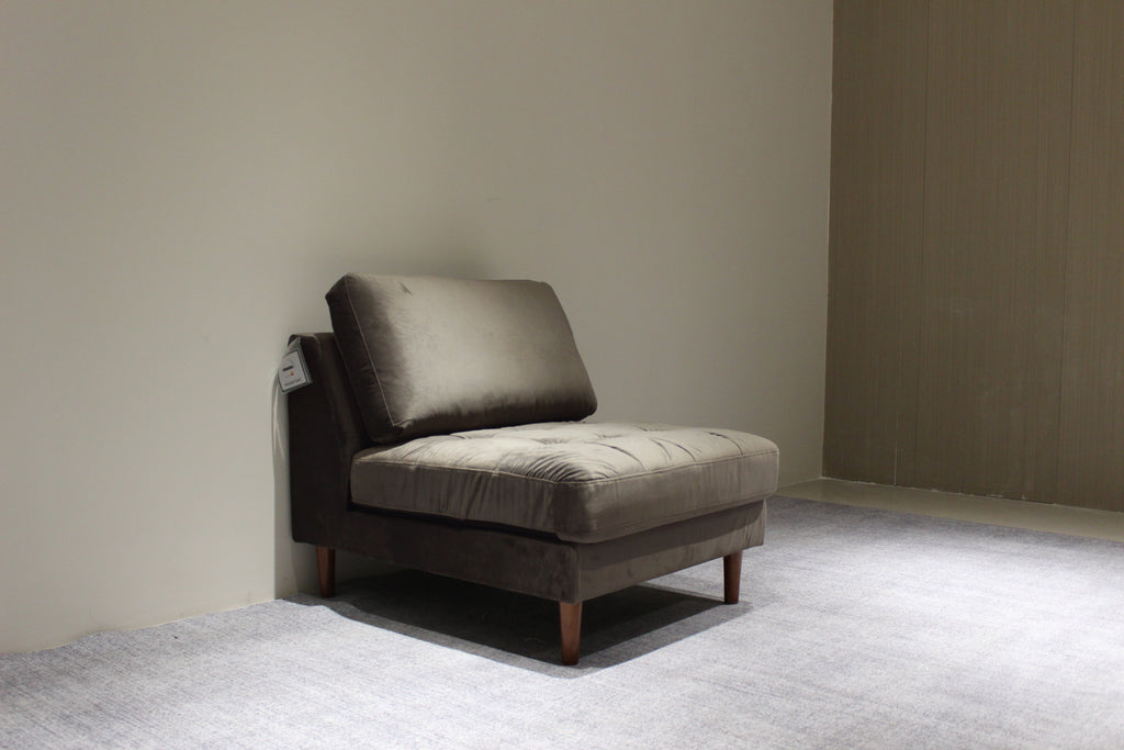 Rubeza Scott 5 Seater Right Hand Facing Chaise End Corner Sofa - Iron Grey