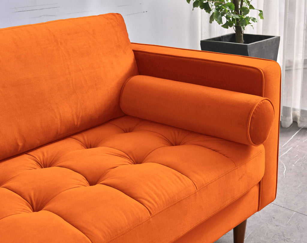 Rubeza Scott 3 Seater Sofa - Burnt Orange