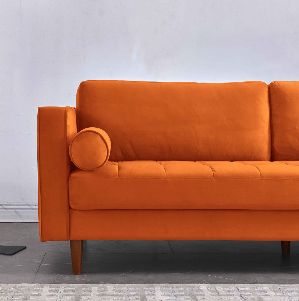 Rubeza Scott 3 Seater Sofa - Burnt Orange