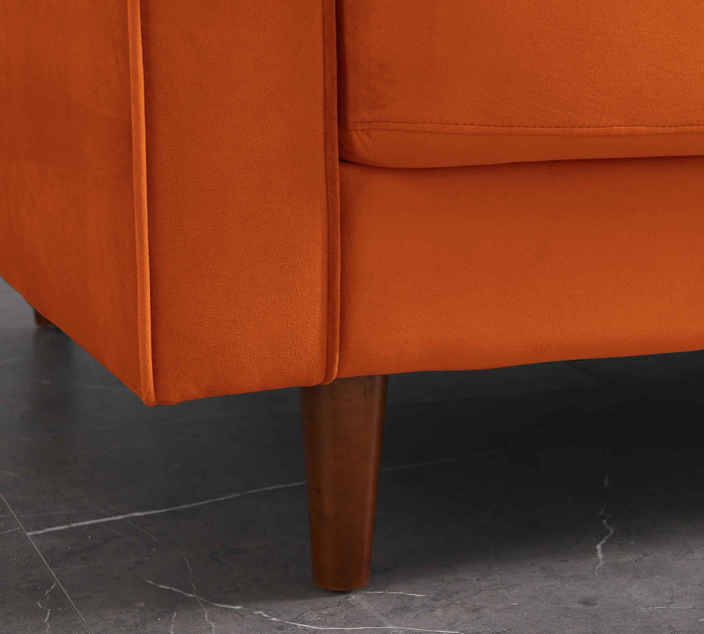 Rubeza Scott 3 Seater Sofa - Burnt Orange