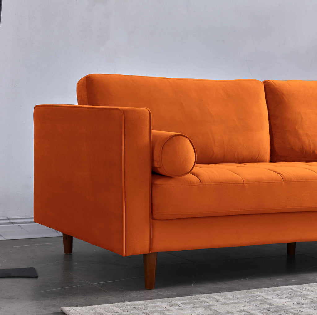 Rubeza Scott 3 Seater Sofa - Burnt Orange