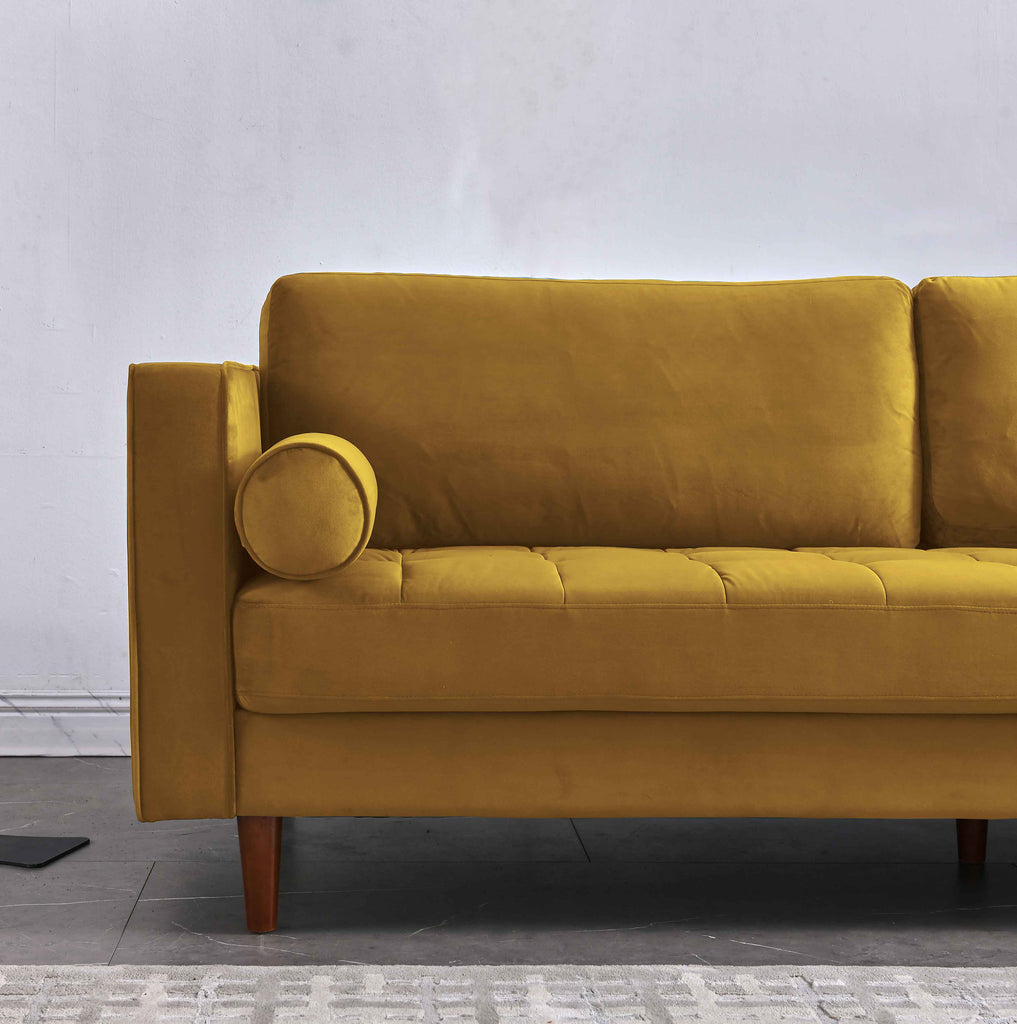 Rubeza Scott 3 Seater Sofa - Posh Gold