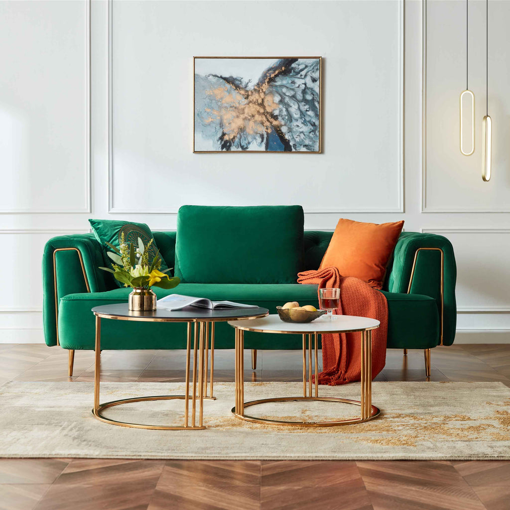 Rubeza Sofia 3 Seater Sofa - Emerald Green