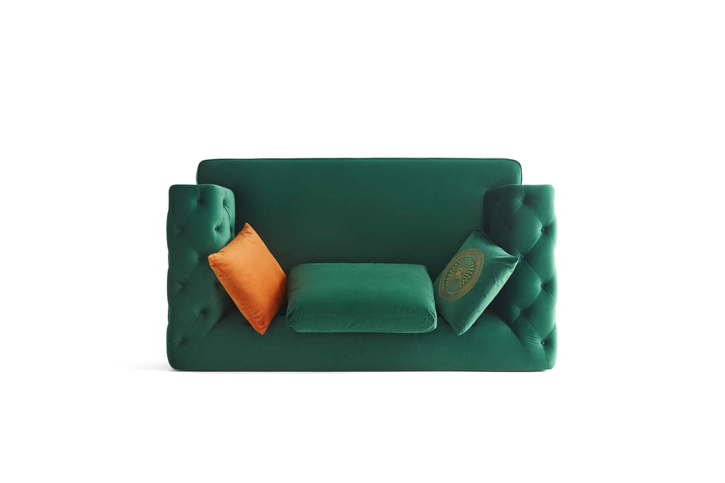 Rubeza Sofia 2 Seater Sofa - Emerald Green