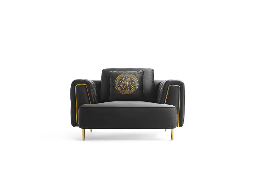 Rubeza Sofia Armchair - Black