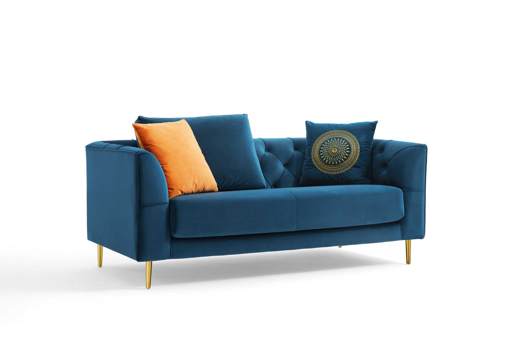 Rubeza Cricket 2 Seater Sofa - Dark Blue