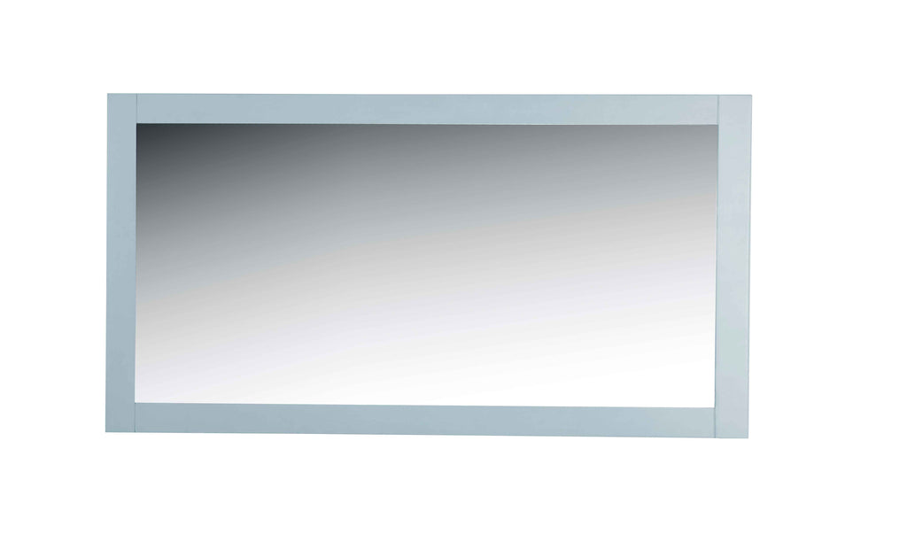 Rubeza 1420x800mm Luxury Framed Mirror - Light Grey