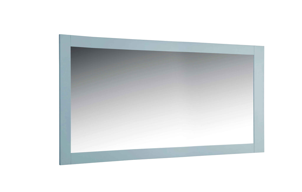 Rubeza 1420x800mm Luxury Framed Mirror - Light Grey