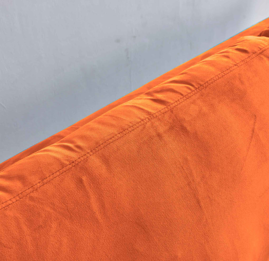 Rubeza Scott 4 Seater Left Hand Facing Chaise End Corner Sofa - Burnt Orange