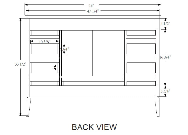 Rubeza 1200mm Anatolia Vanity Unit with Carrara Marble Top - Black & Chrome