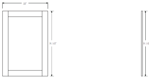 Rubeza Sazio Dark Espresso 558x800mm Luxury Framed Mirror