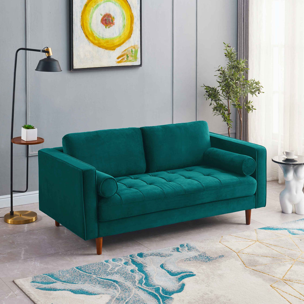 Rubeza Scott 2 Seater Sofa - Ocean Green