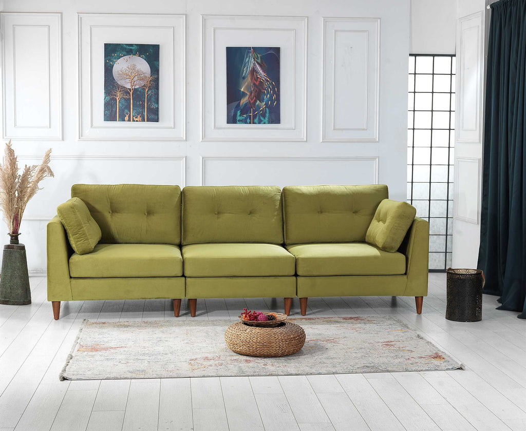 Leo 1+Seater/Armless 1 Seater/1+Seater - Grass Green 2 All Over