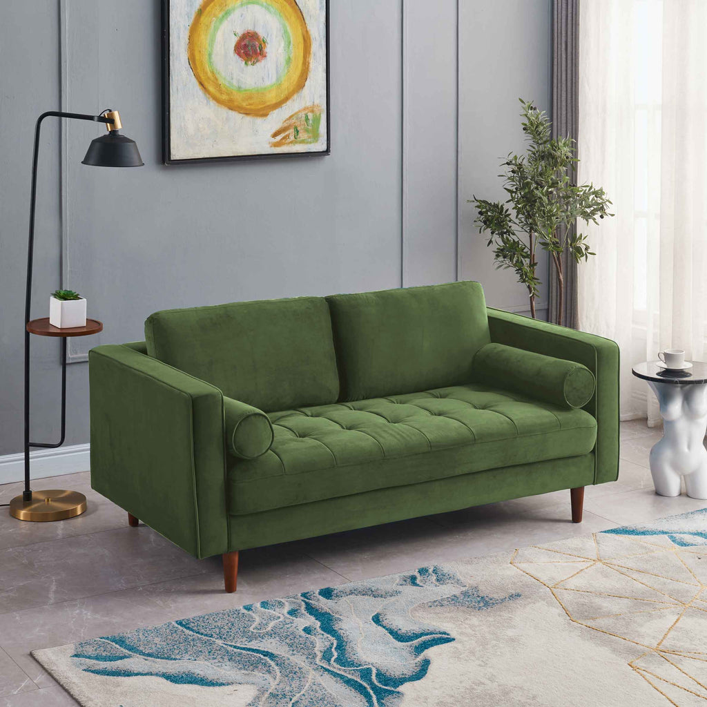 Rubeza Scott 2 Seater Sofa - Grass Green 2