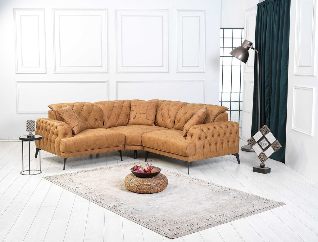 Rubeza Piera 1+Seater/Corner/1+Seater - Tan