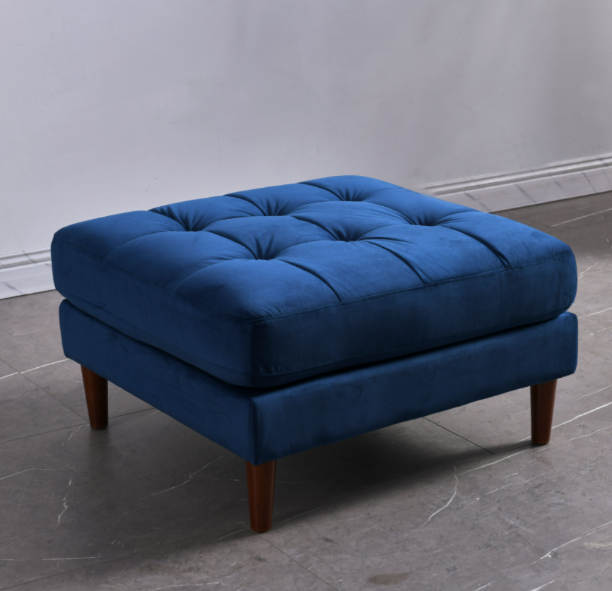 Rubeza Scott Ottoman Bench - Indigo Blue