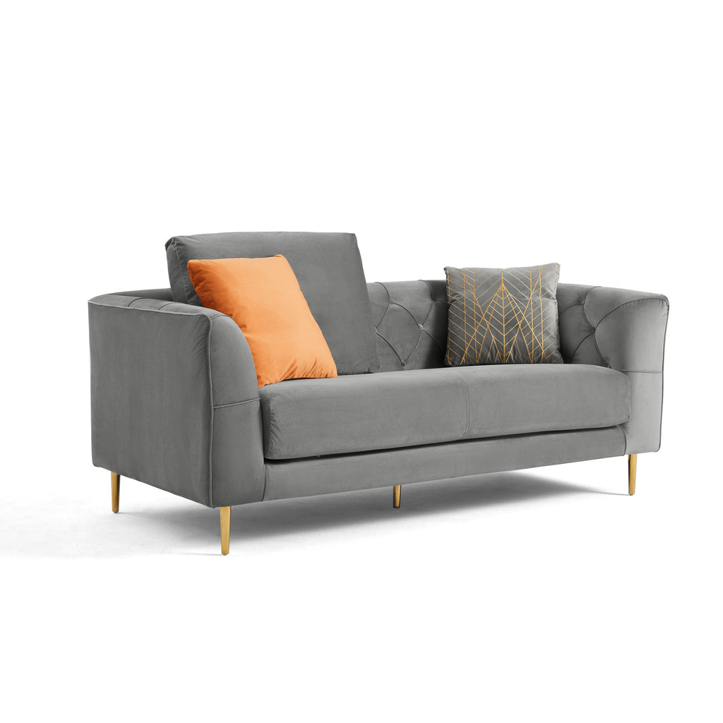 Rubeza Cricket 2 Seater Sofa - Medium Grey