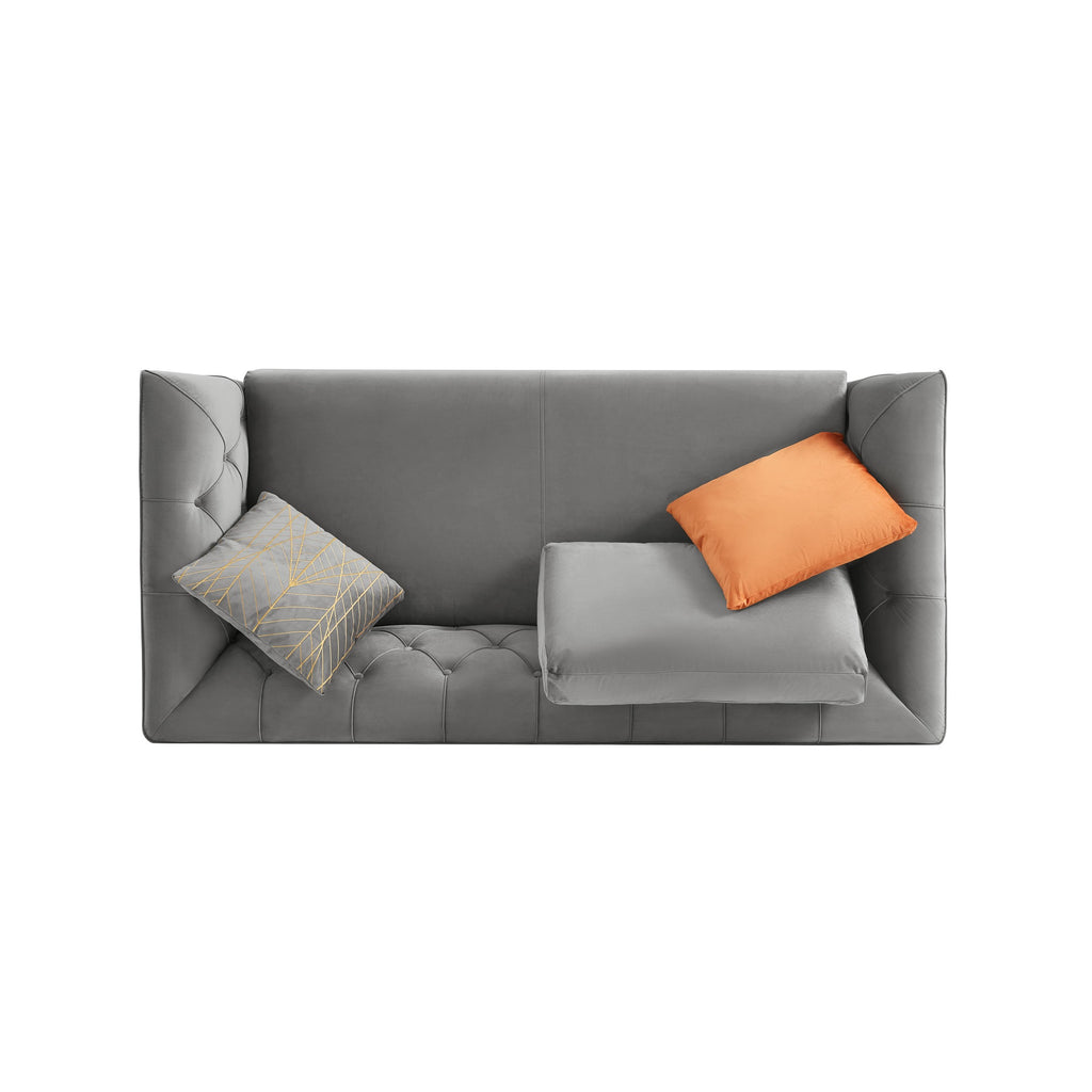 Rubeza Cricket 2 Seater Sofa - Medium Grey