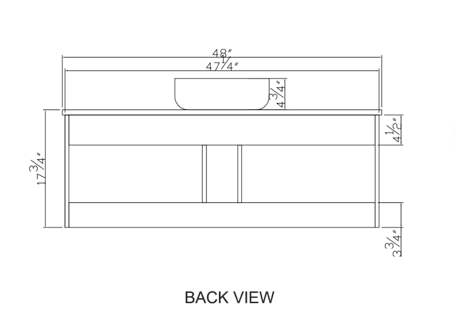 Rubeza 1500mm Lanzarote Wall Hung Vanity Unit - Wood Veneer & White