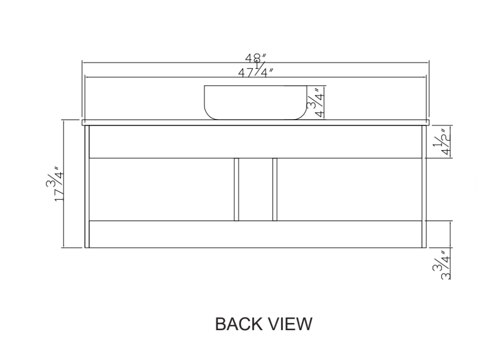 Rubeza Lanzarote 1200mm Wall Hung Vanity Unit - Wood Veneer