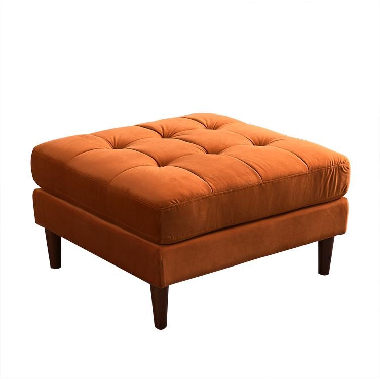 Rubeza Scott Ottoman Bench - Burnt Orange