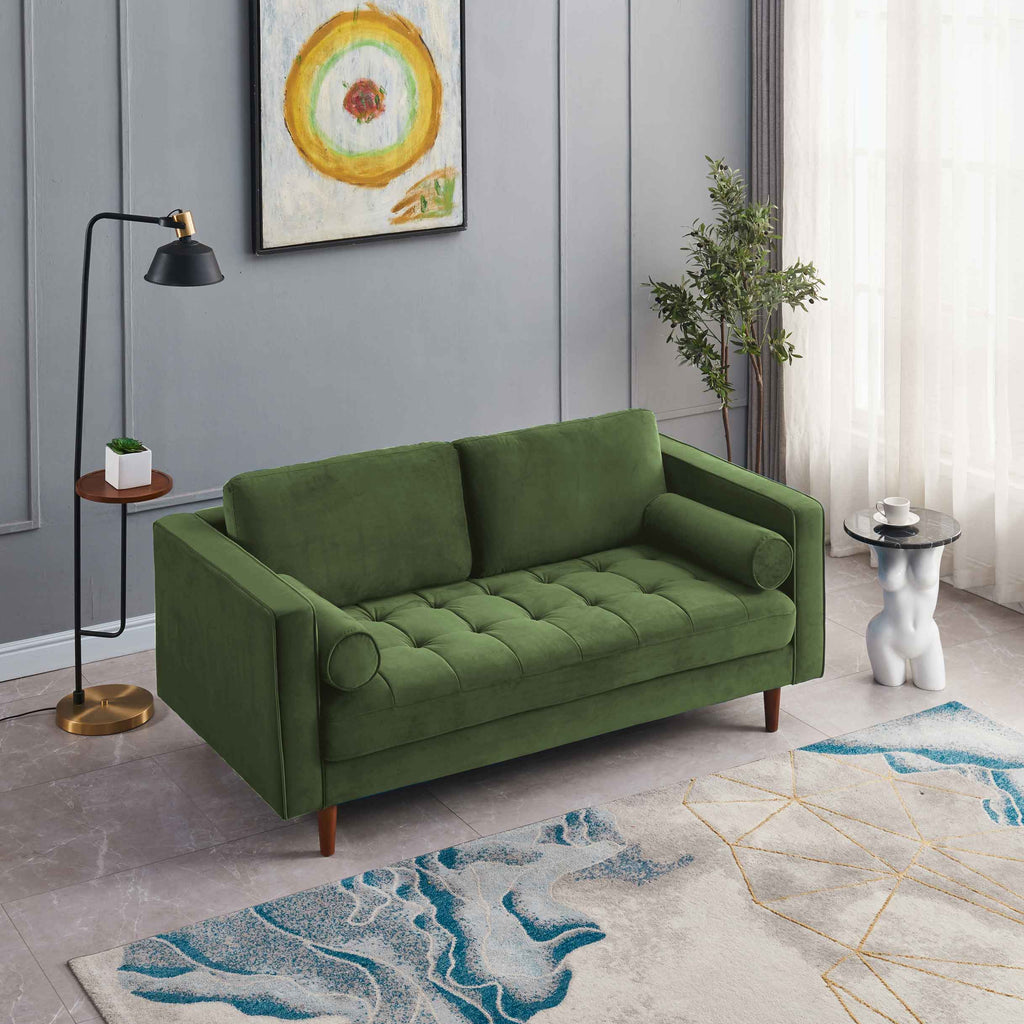 Rubeza Scott 2 Seater Sofa - Grass Green 2