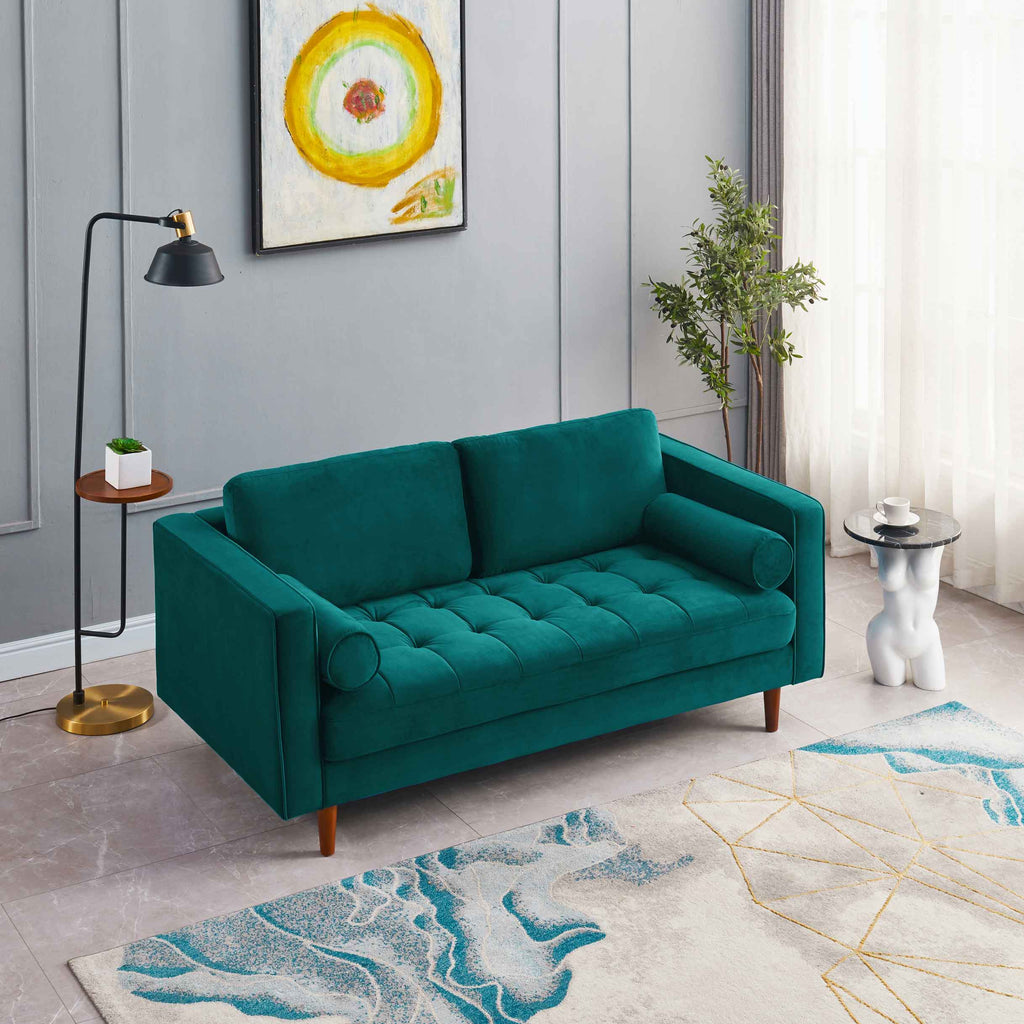 Rubeza Scott 2 Seater Sofa - Ocean Green