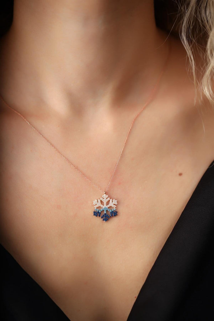 925 Sterling Silver Necklace - SnowFlake