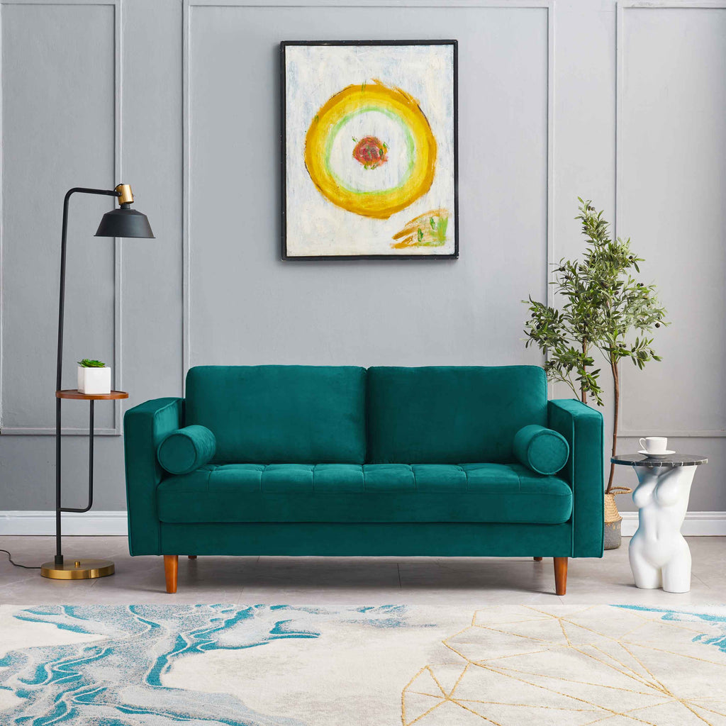 Rubeza Scott 2 Seater Sofa - Ocean Green