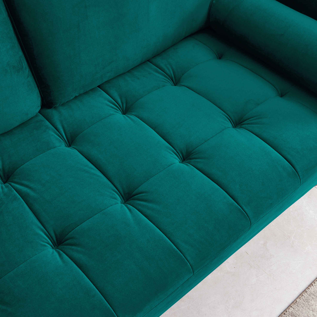 Rubeza Scott 2 Seater Sofa - Ocean Green