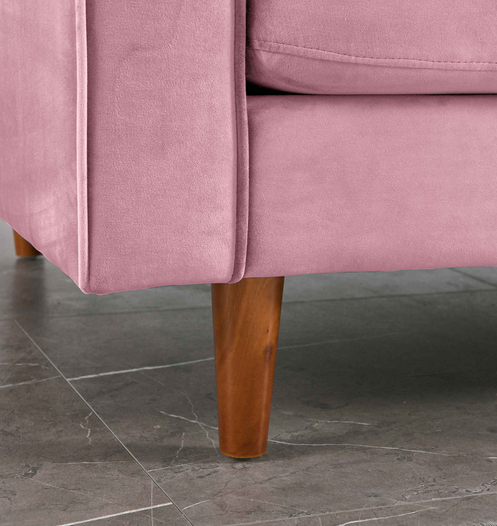 Rubeza Scott 4 Seater Left Hand Facing Chaise End Corner Sofa  - Taffy Pink