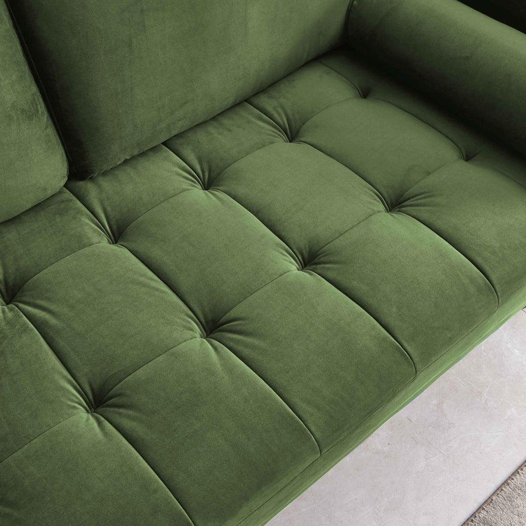 Rubeza Scott 2 Seater Sofa - Grass Green 2