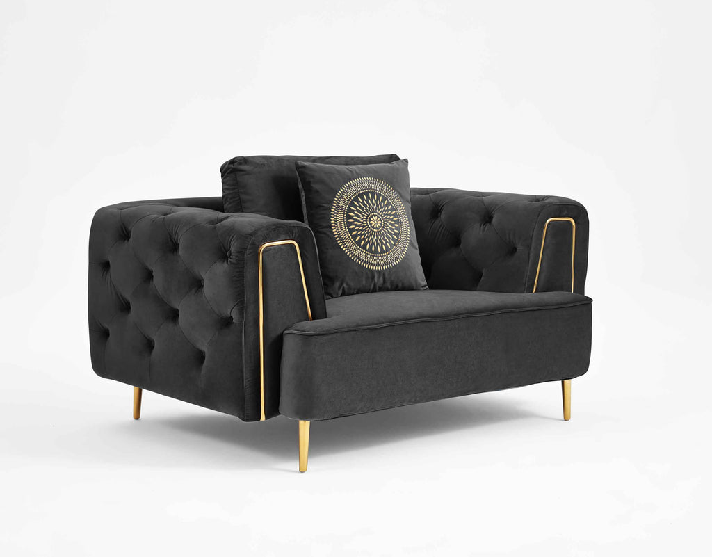 Rubeza Sofia Armchair - Black