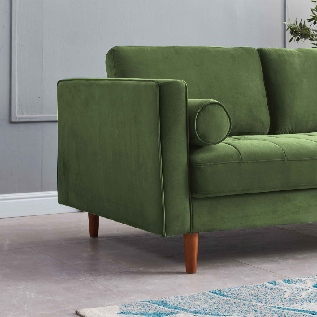 Rubeza Scott 2 Seater Sofa - Grass Green 2