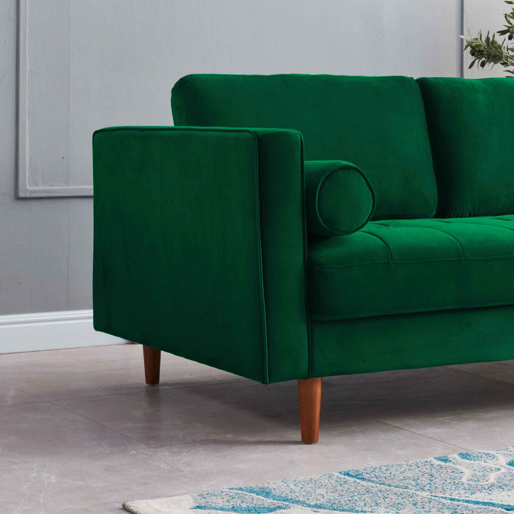 Rubeza Scott 2 Seater Sofa - Super Emerald Green