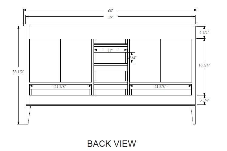 Rubeza 1500mm Anatolia Vanity Unit with Carrara Marble Top - Black & Chrome