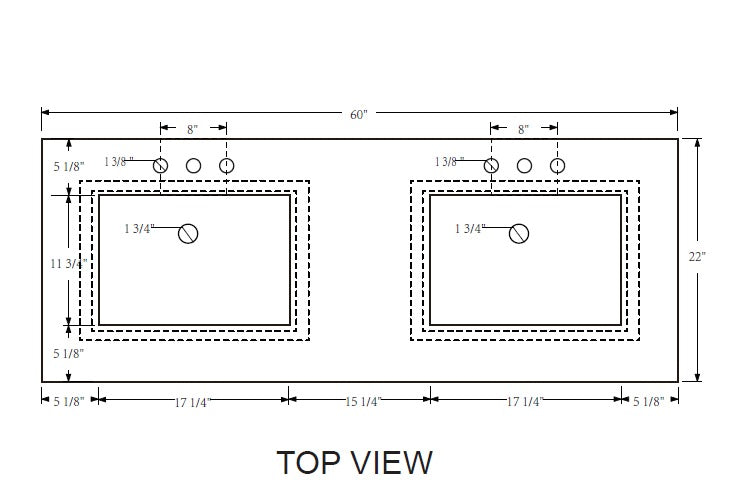 Rubeza 1500mm Anatolia Vanity Unit with Calacatta Quartz Top - White & Chrome