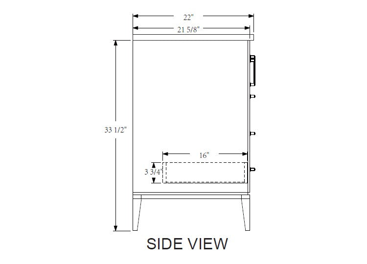 Rubeza 600mm Anatolia Vanity Unit with Carrara Marble Top - White & Gold