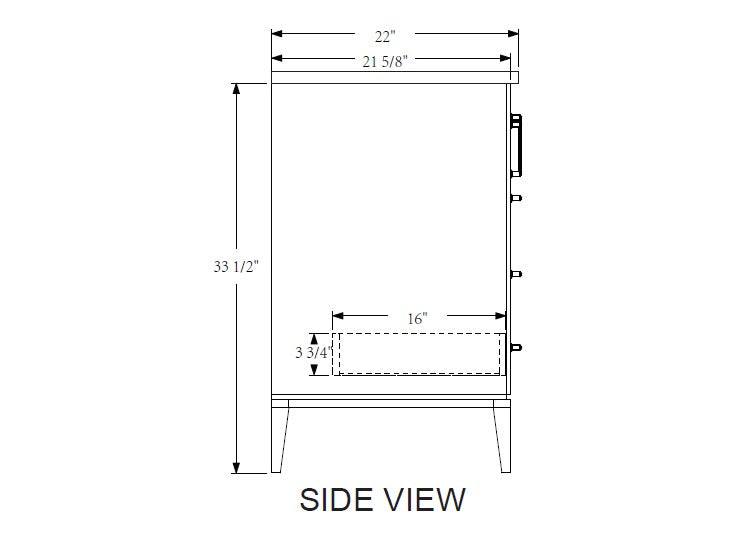 Rubeza 750mm Anatolia Vanity Unit with Carrara Marble Top - White & Gold