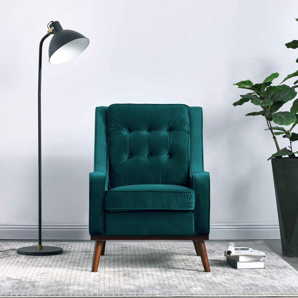 Rubeza Scott Collection Armchair - Ocean Green