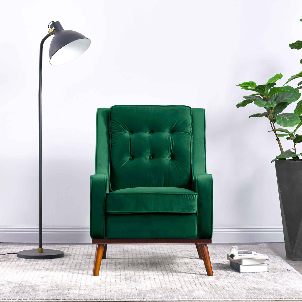 Rubeza Scott Collection Armchair - Super Emerald Green