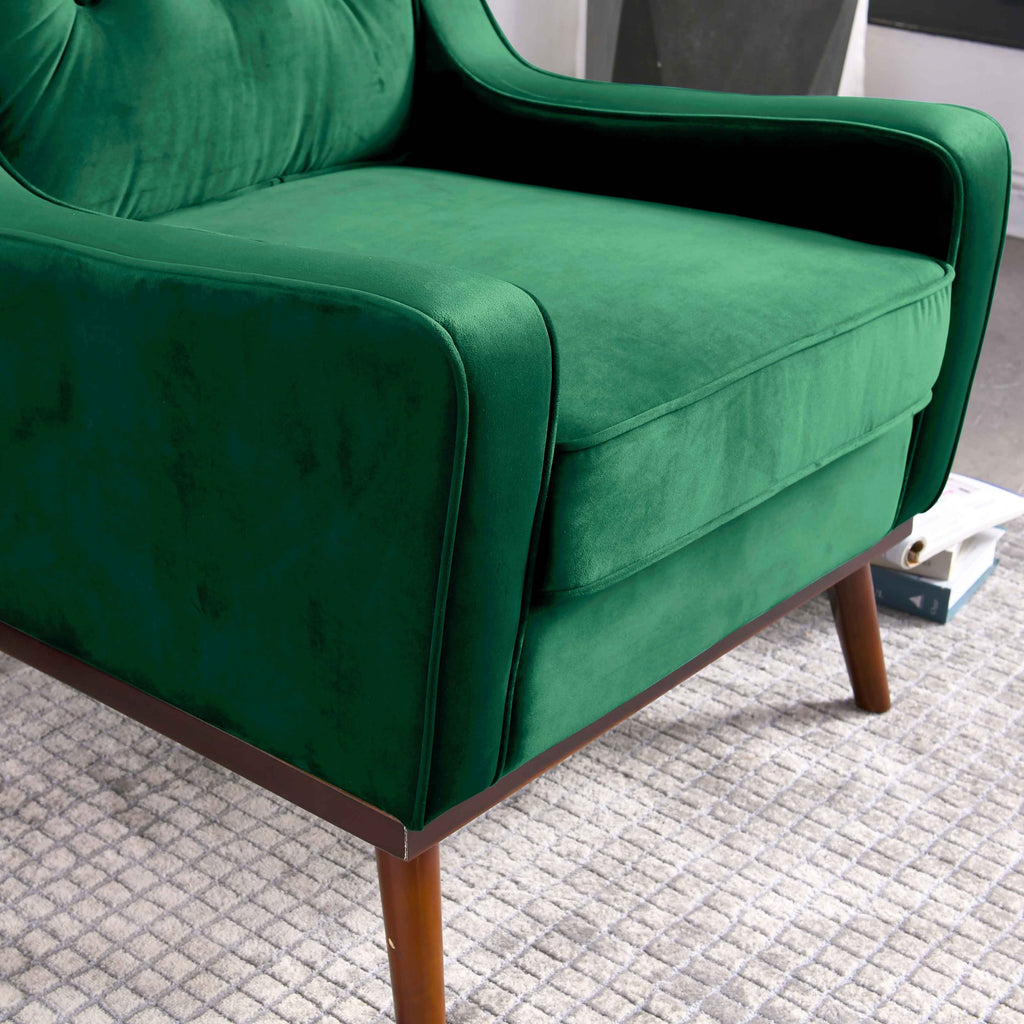 Rubeza Scott Collection Armchair - Super Emerald Green