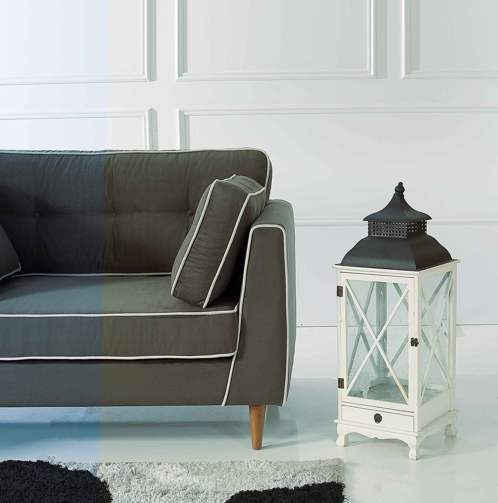 Rubeza Leo Collection 2 Seater Sofa - Iron Grey