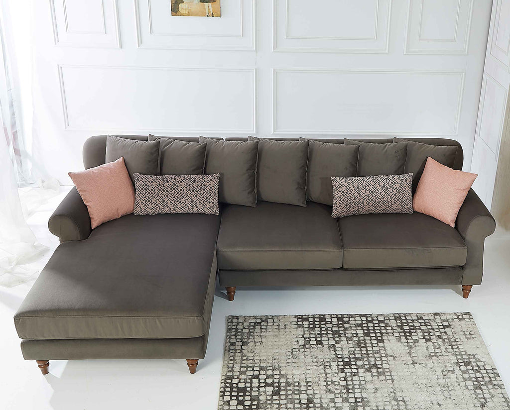Rubeza Paula Chaise/2+Seater - Iron Grey