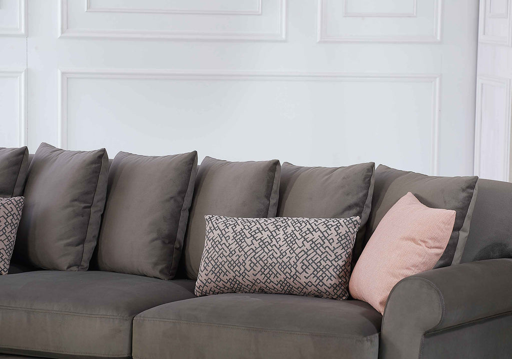 Rubeza Paula Chaise/2+Seater - Iron Grey