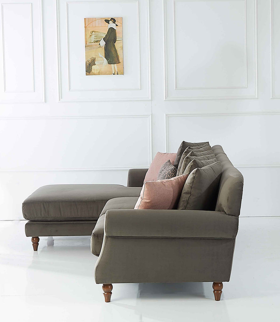 Rubeza Paula Chaise/2+Seater - Iron Grey